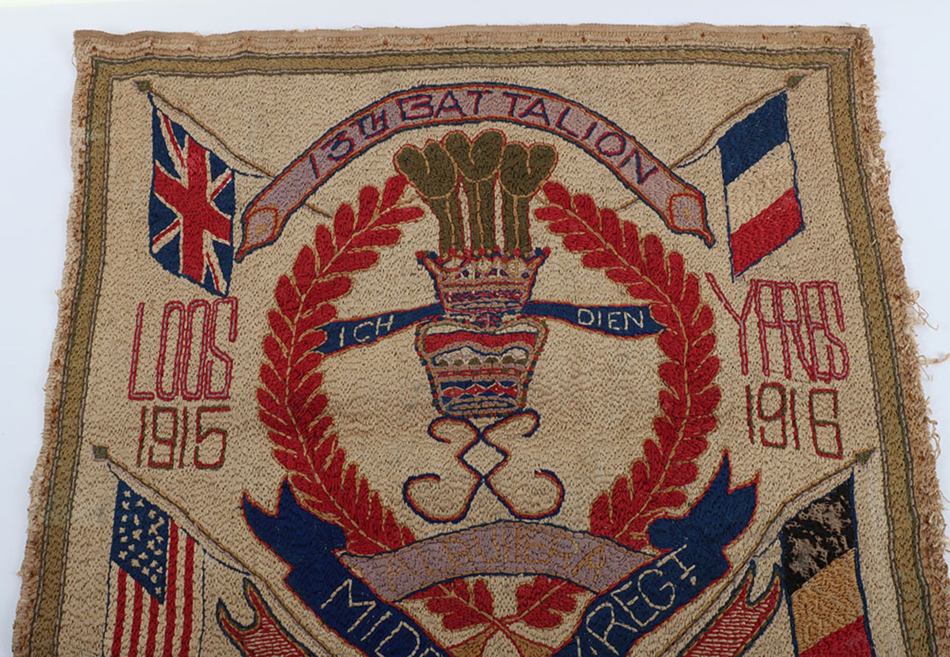 Great War Tapestry of 13th Battalion Middlesex Regiment Interest - Bild 4 aus 5