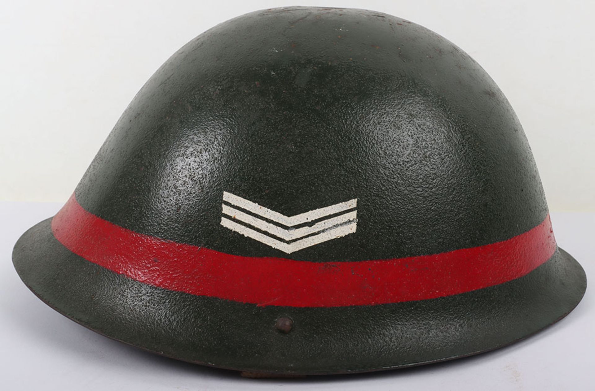 British Post 1945 Military Police Sergeants MKIV Steel Helmet - Bild 5 aus 17