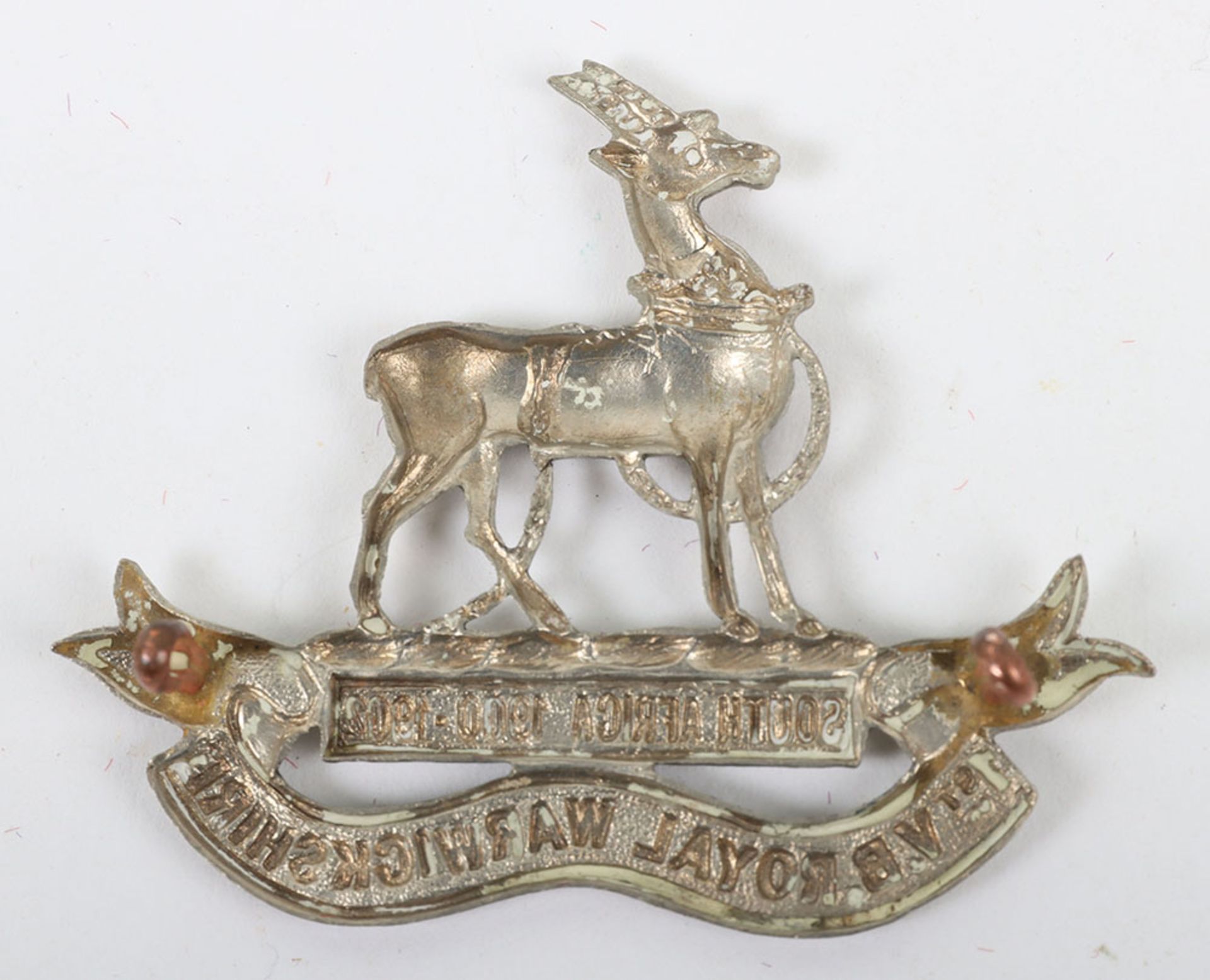 1st Volunteer Battalion Royal Warwickshire Regiment Cap Badge - Image 2 of 2