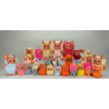Collection of vintage Rauls Happy Gang plastic figures, 1960s,