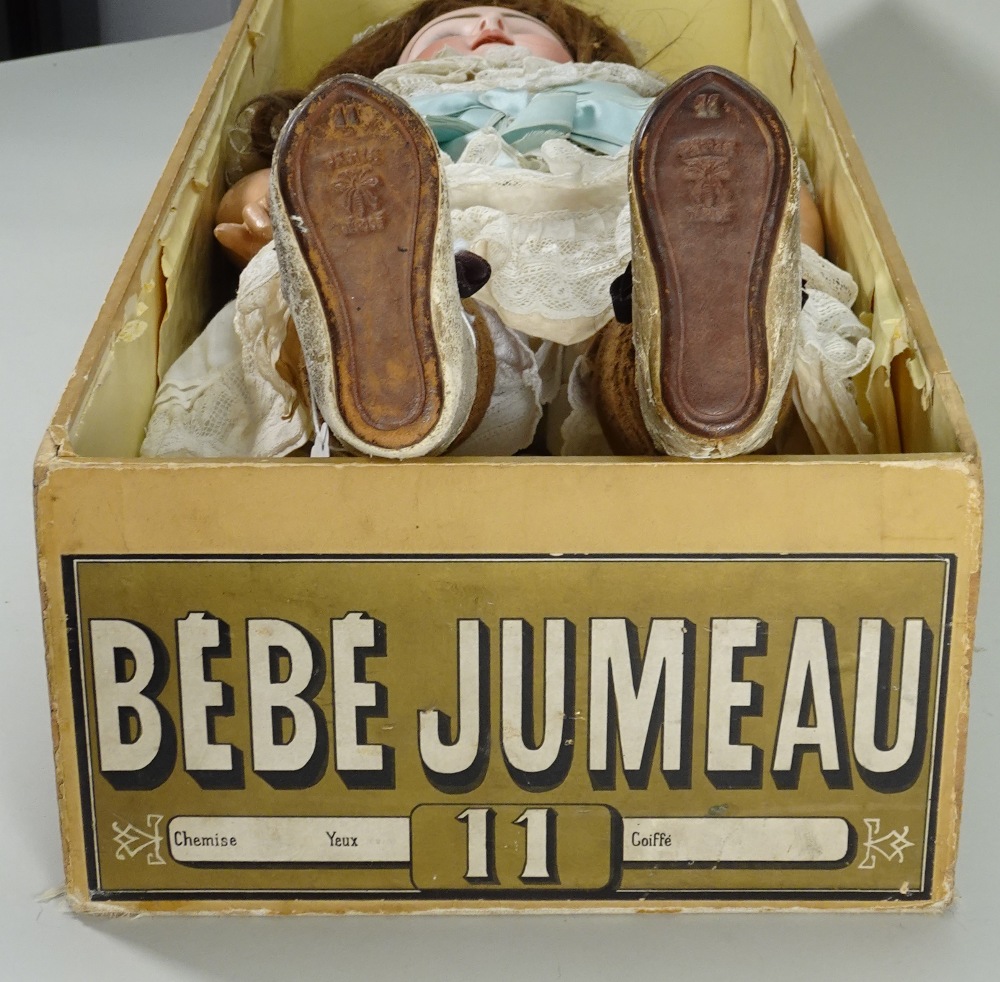 Tete Jumeau bisque head Bebe doll in original size 11 box, French 1880s, - Image 3 of 3