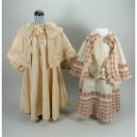 Two children’s dresses, circa 1890,