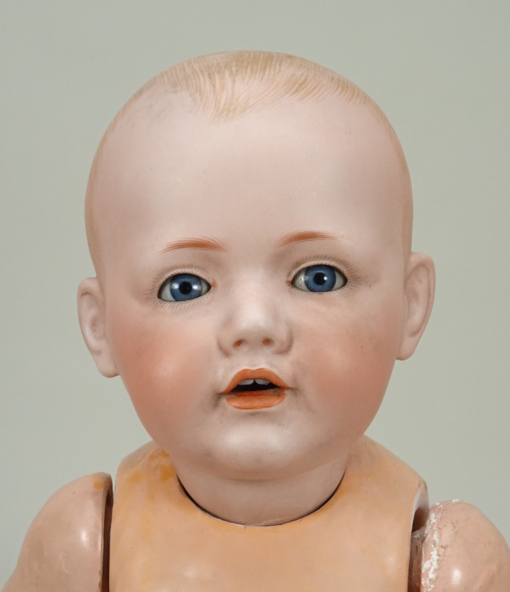 J.D. Kestner mould 1070 Hilda bisque head character baby doll, German circa 1910, - Image 3 of 3
