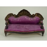 Large scale Waltershausen Settee, German 1870s/80s,