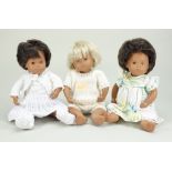 Three Sasha Trendon Ltd Baby dolls, English 1970s/80s,