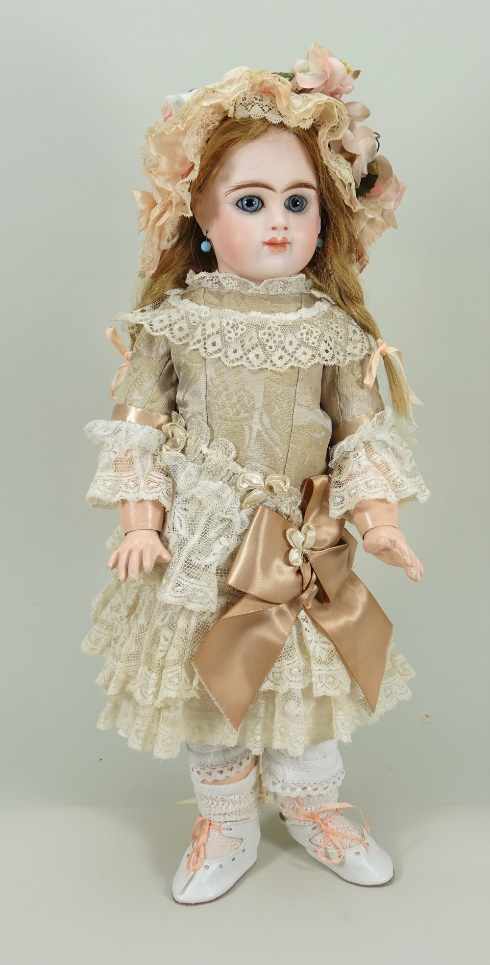 Etienne Denamur bisque head Bebe doll, French circa 1890,