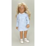 Sasha Trendon Ltd Gingham blonde girl doll in original clothes and box, English circa 1972,