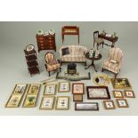 Living room 1/12th scale Dolls house furniture,