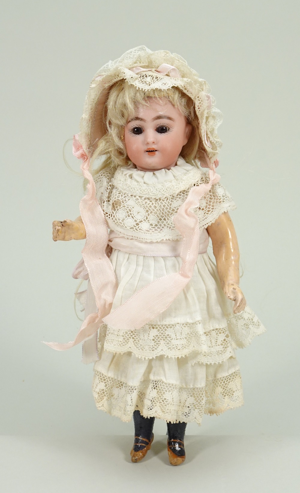 ‘Globe Baby’ DEP bisque head doll, German circa 1910,