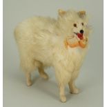 A good miniature Spitz fur dog for early French fashion doll, circa 1870,