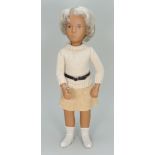 Sasha Trendon Ltd Blonde girl doll in original Sweater outfit, English 1982-86,