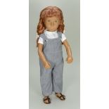 Rare Sasha Trendon Ltd Red head girl doll in Dungarees, English 1969,