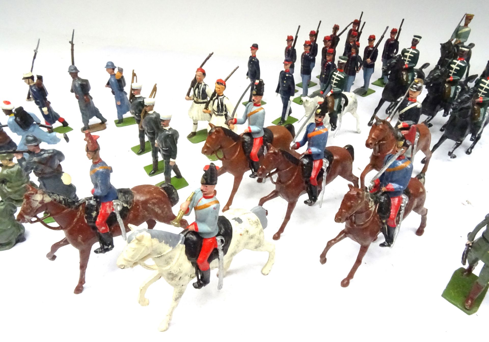 Britains Foreign troops, repainted, Cavalry, Austrian Lancers - Image 3 of 11