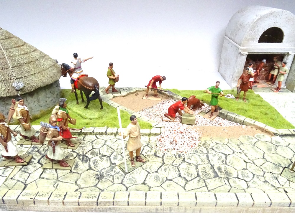 JG Miniatures Roman Road (three sections) and M43K single gate house - Image 3 of 14