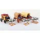 Timpo plastic Wild West horsedrawn vehicles