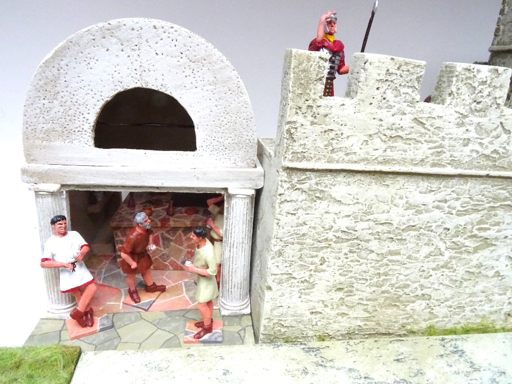 JG Miniatures Roman Road (three sections) and M43K single gate house - Image 9 of 14
