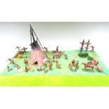 Diorama of a North American Indian Camp