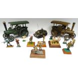Cecil H. Smith Collection plastic models of the World Wars 54mm size two Traction Engines