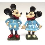 Segal RARE unlicenced Disney Mickey and Minnie Mouse