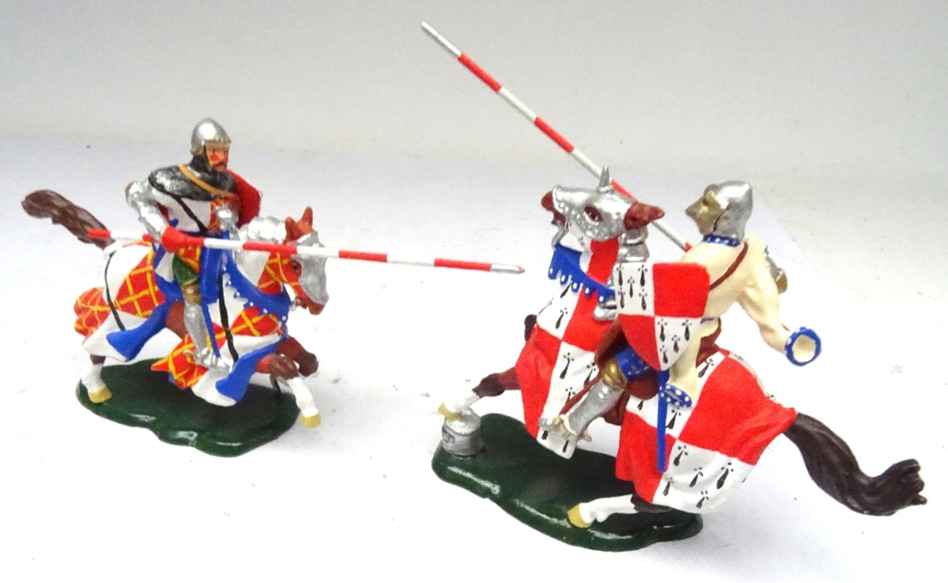 Replica six recast mounted Britains Knights of Agincourt - Image 6 of 12
