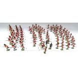 Britains from sets 88 and 2062, repainted Seaforth Highlanders charging