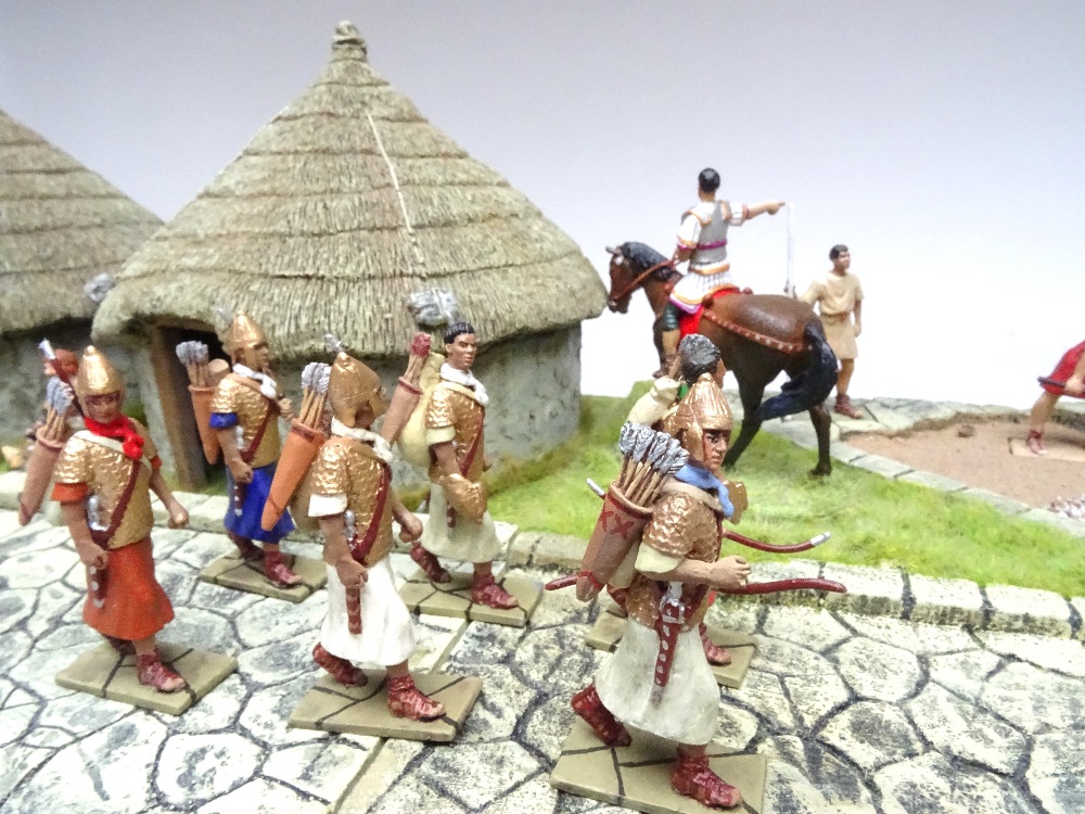 JG Miniatures Roman Road (three sections) and M43K single gate house - Image 8 of 14