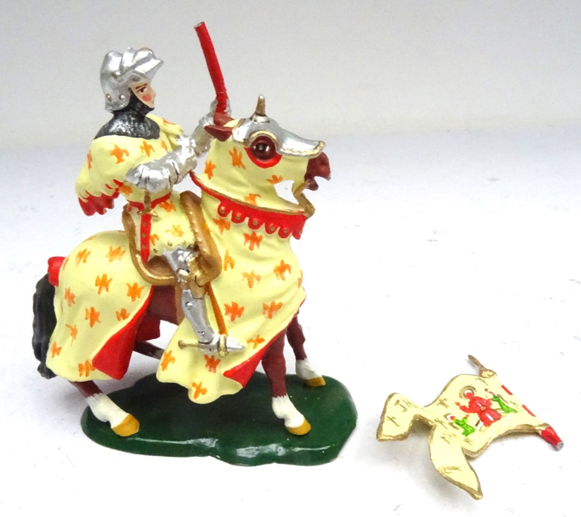 Replica six recast mounted Britains Knights of Agincourt - Image 10 of 12