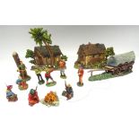 David Hawkins Collection Elastolin 70mm scale 6960 semi-flat Log Cabin