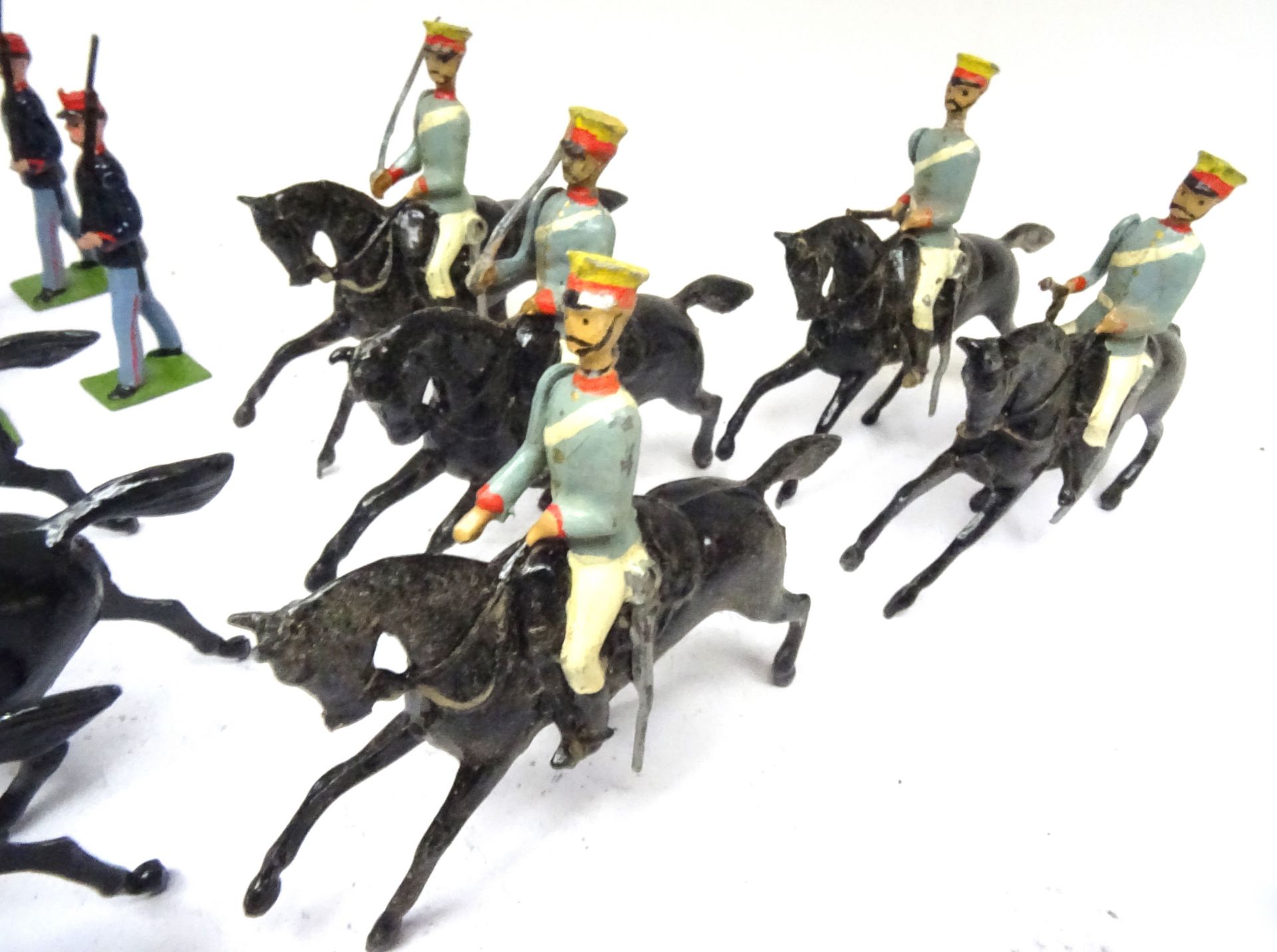 Britains Foreign troops, repainted, Cavalry, Austrian Lancers - Image 8 of 11