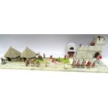 JG Miniatures Roman Road (three sections) and M43K single gate house