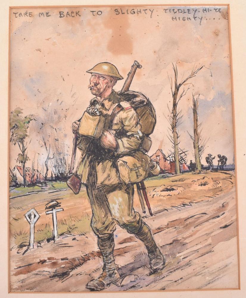 Three Great War Original Watercolours by War Artist R T Cooper - Image 5 of 5
