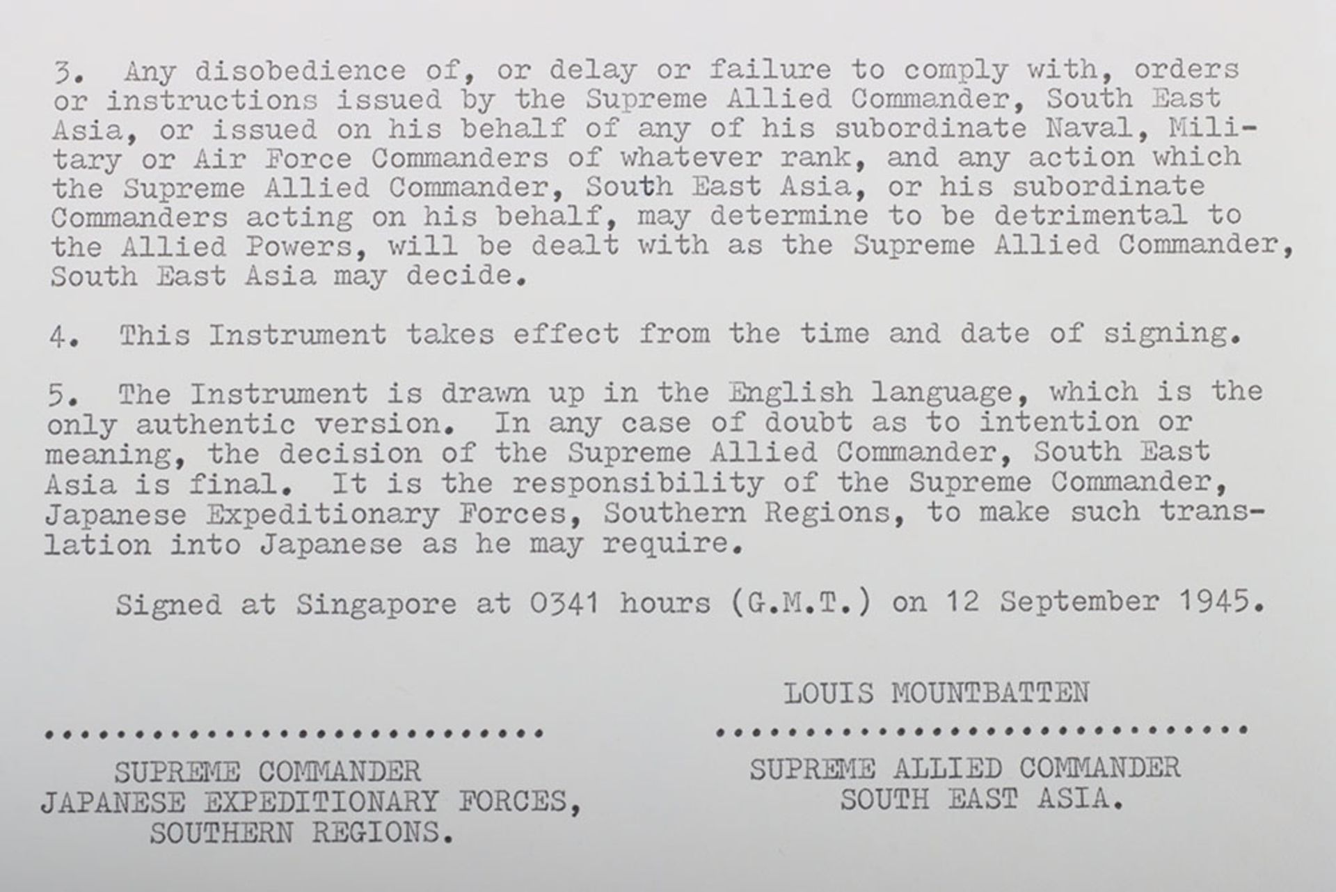 Louis Mountbatten, Lord. Signature - Image 4 of 5