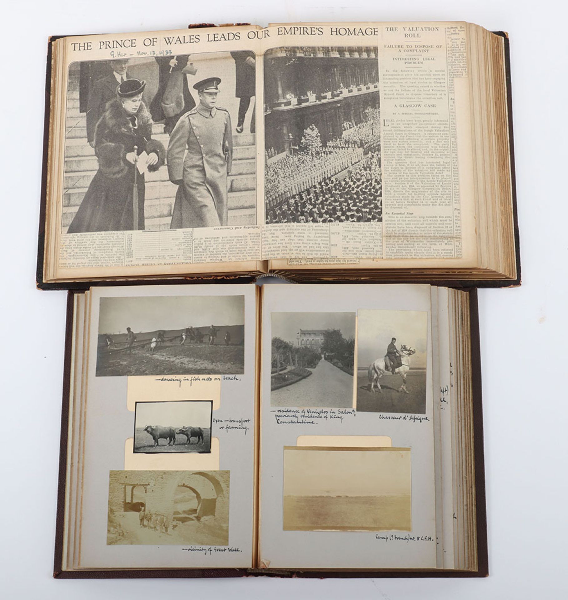 Very Interesting Great War Photograph Album and Scrap Album of the Canadian Army Medical Corps in Sa - Image 3 of 26