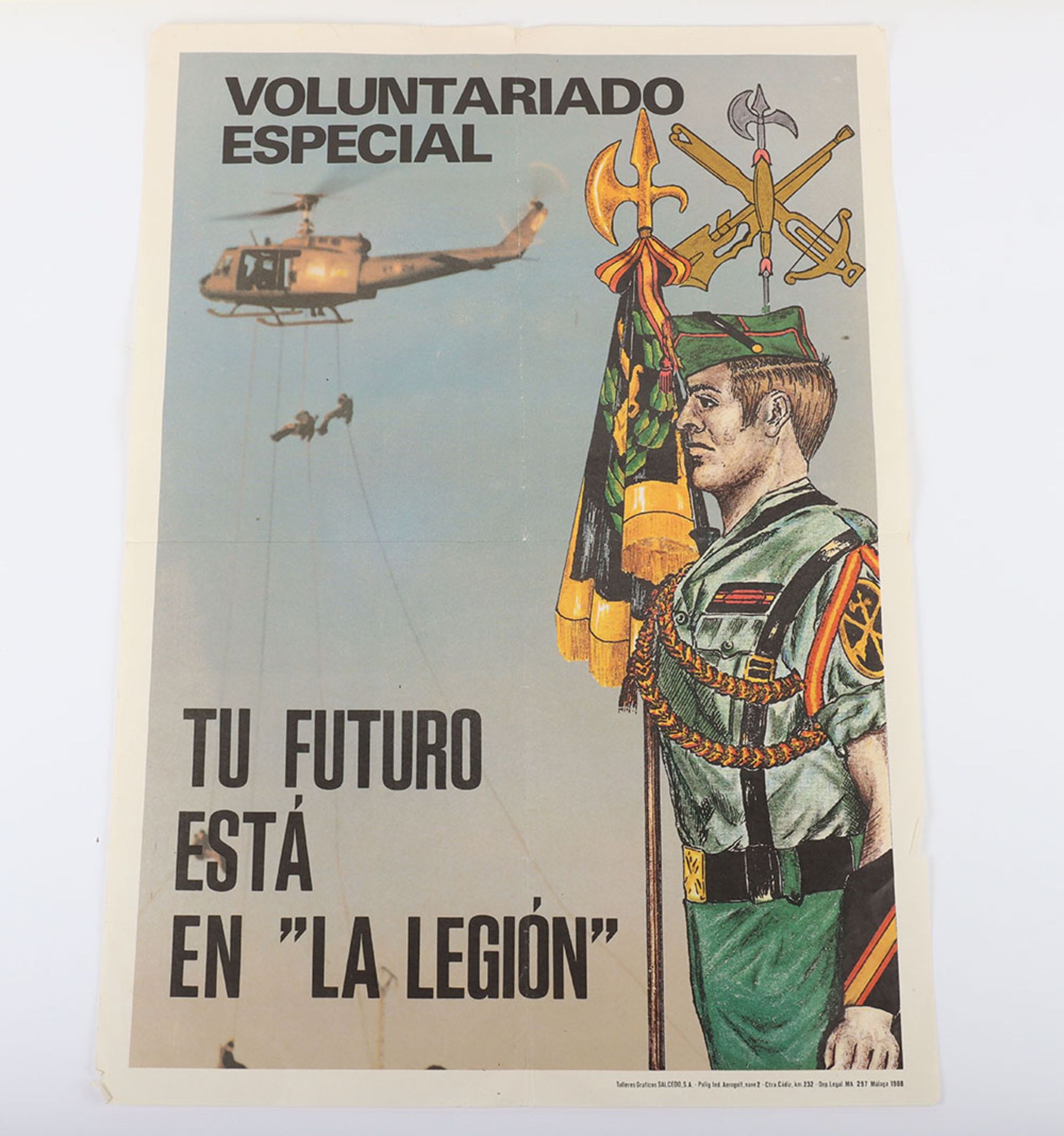Poster Spanish Legion Malaga 1988