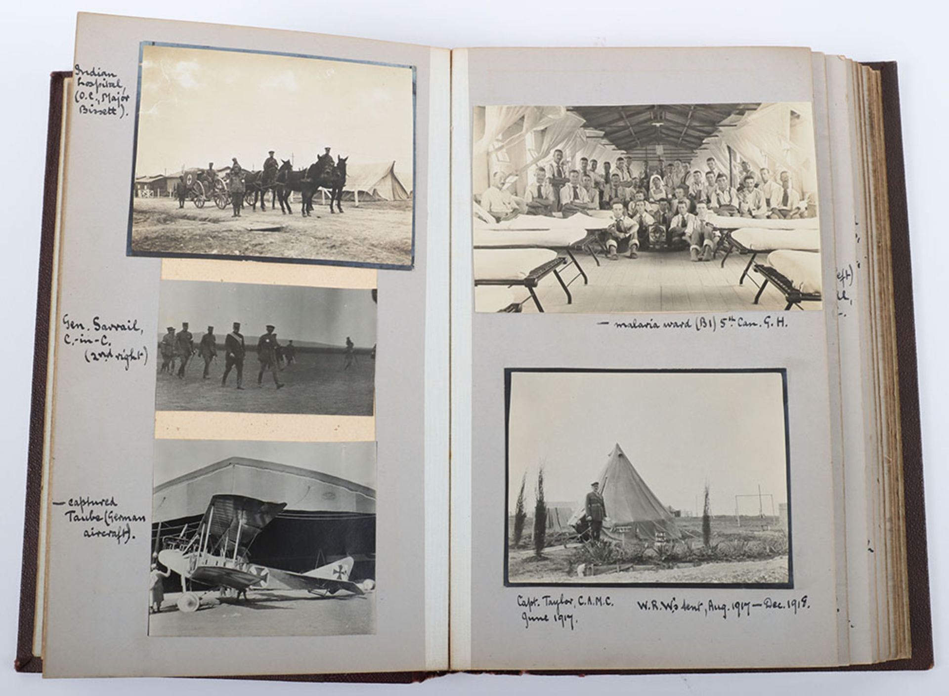 Very Interesting Great War Photograph Album and Scrap Album of the Canadian Army Medical Corps in Sa - Image 16 of 26
