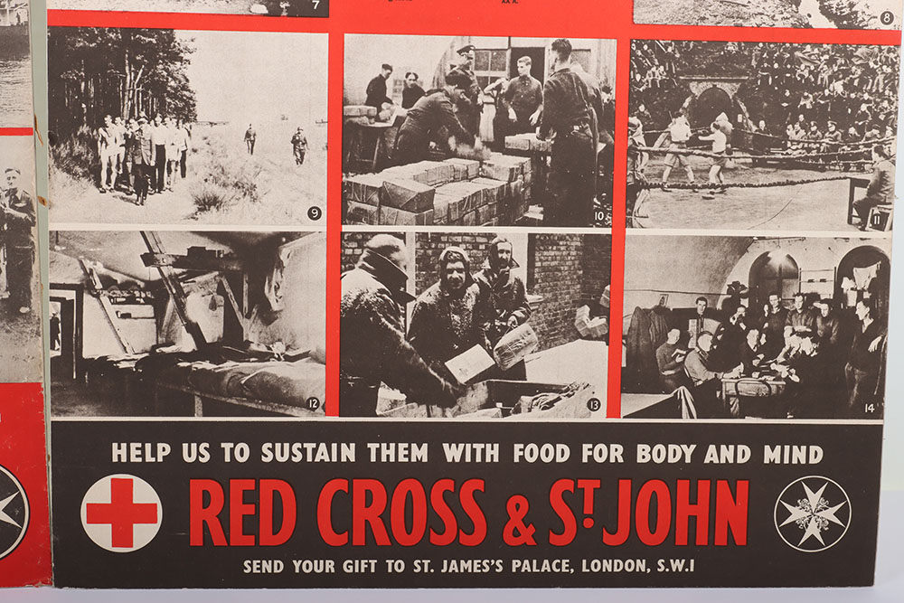 Red Cross Donation Card Posters from WWII - Image 5 of 7