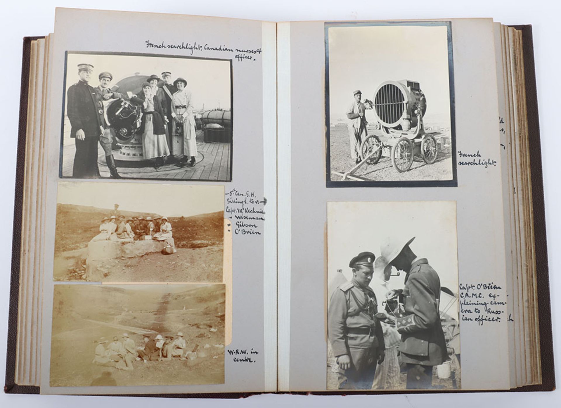 Very Interesting Great War Photograph Album and Scrap Album of the Canadian Army Medical Corps in Sa - Image 20 of 26