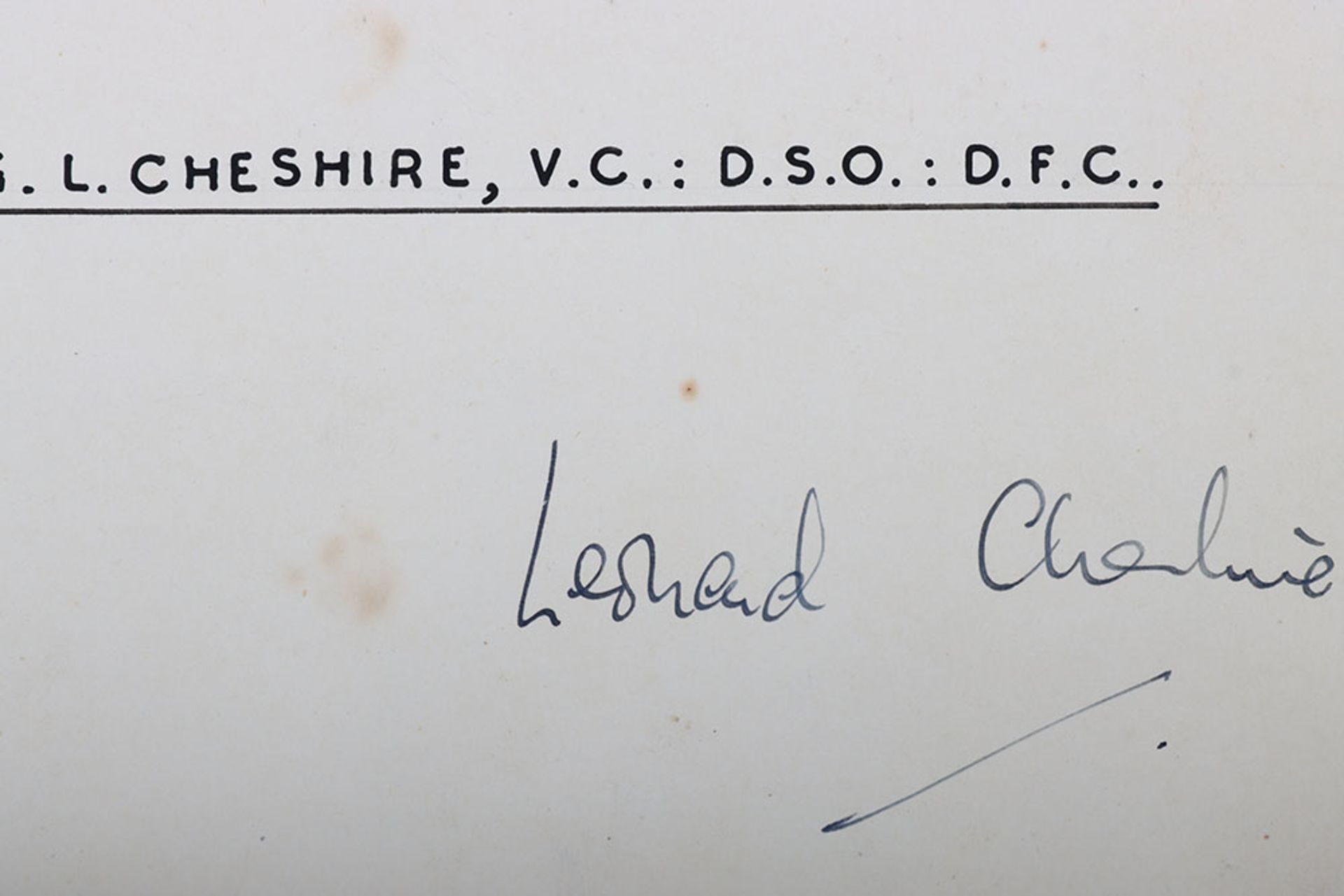 Leonard Cheshire, Group Captain VC. - Image 2 of 8