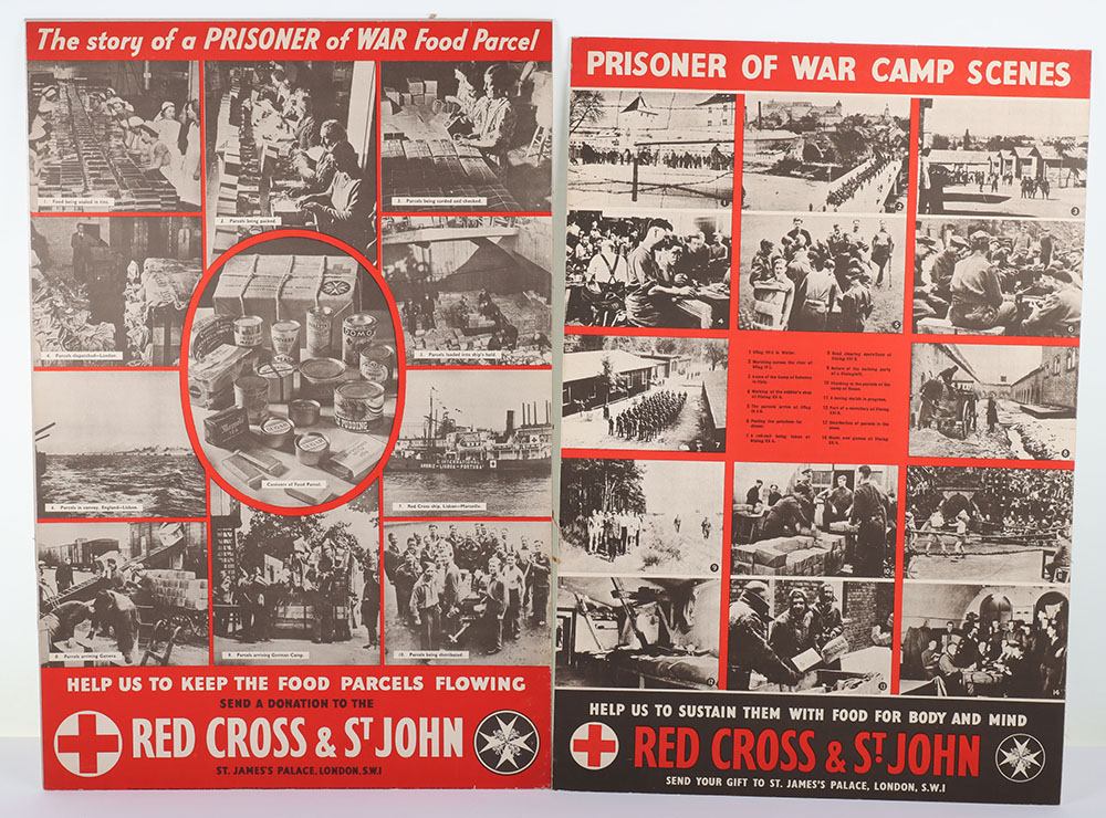 Red Cross Donation Card Posters from WWII