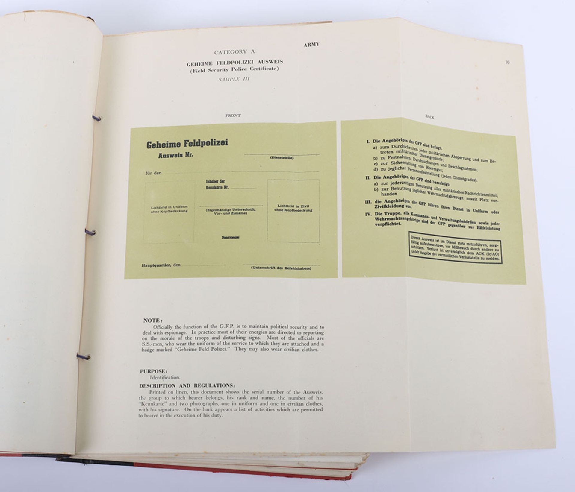 Identity Documents in Germany (Supreme Headquarters Allied Expeditionary Force, Evaluation and Disse - Image 3 of 8