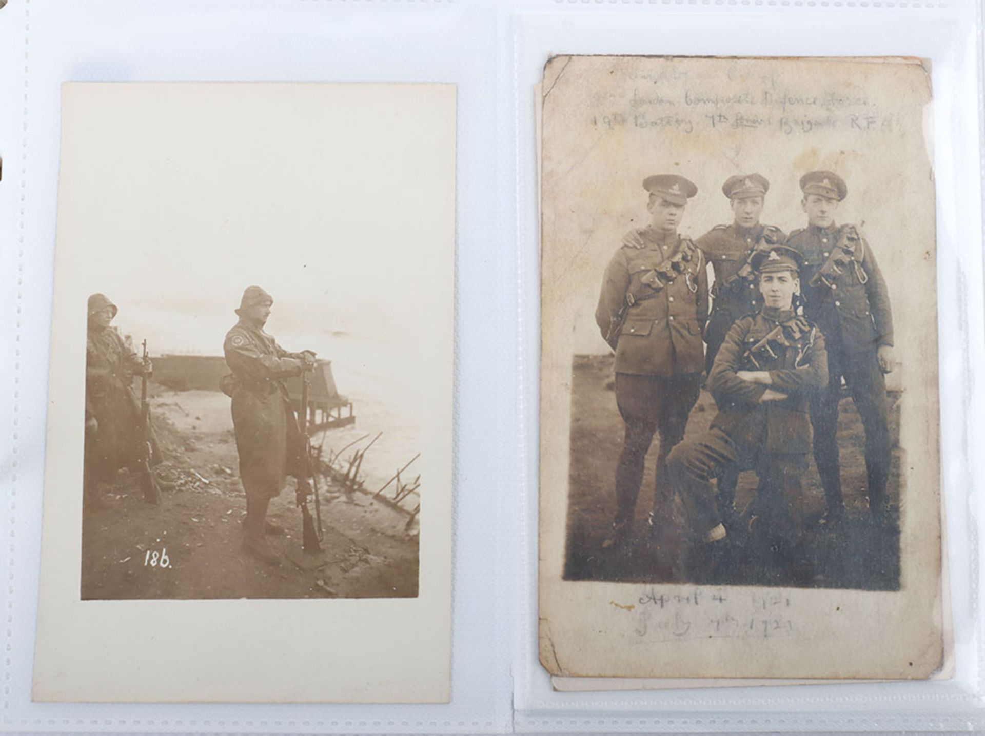 Collection of Mainly Great War Postcard Photographs, Christmas Cards etc - Image 8 of 19