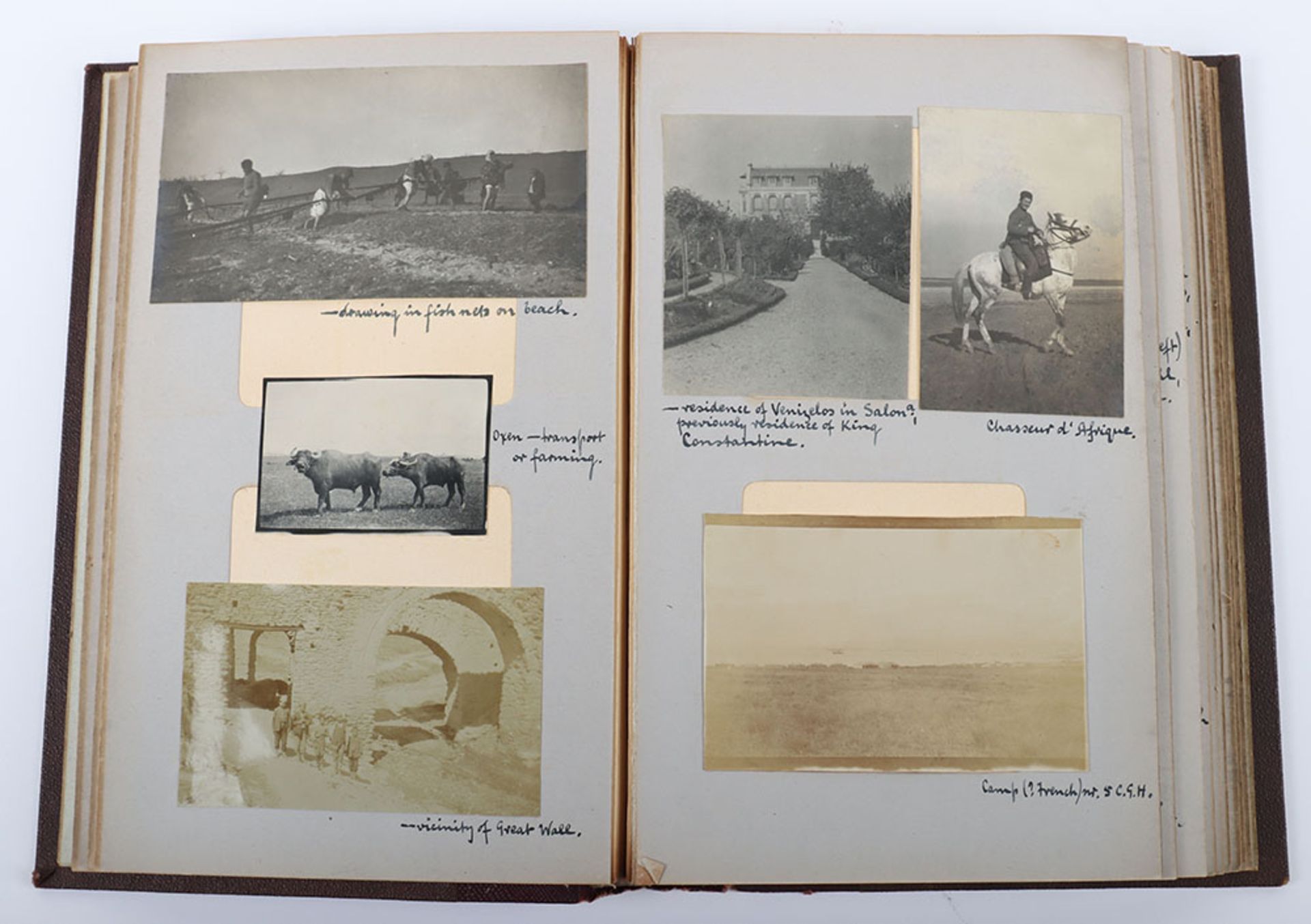 Very Interesting Great War Photograph Album and Scrap Album of the Canadian Army Medical Corps in Sa - Image 14 of 26