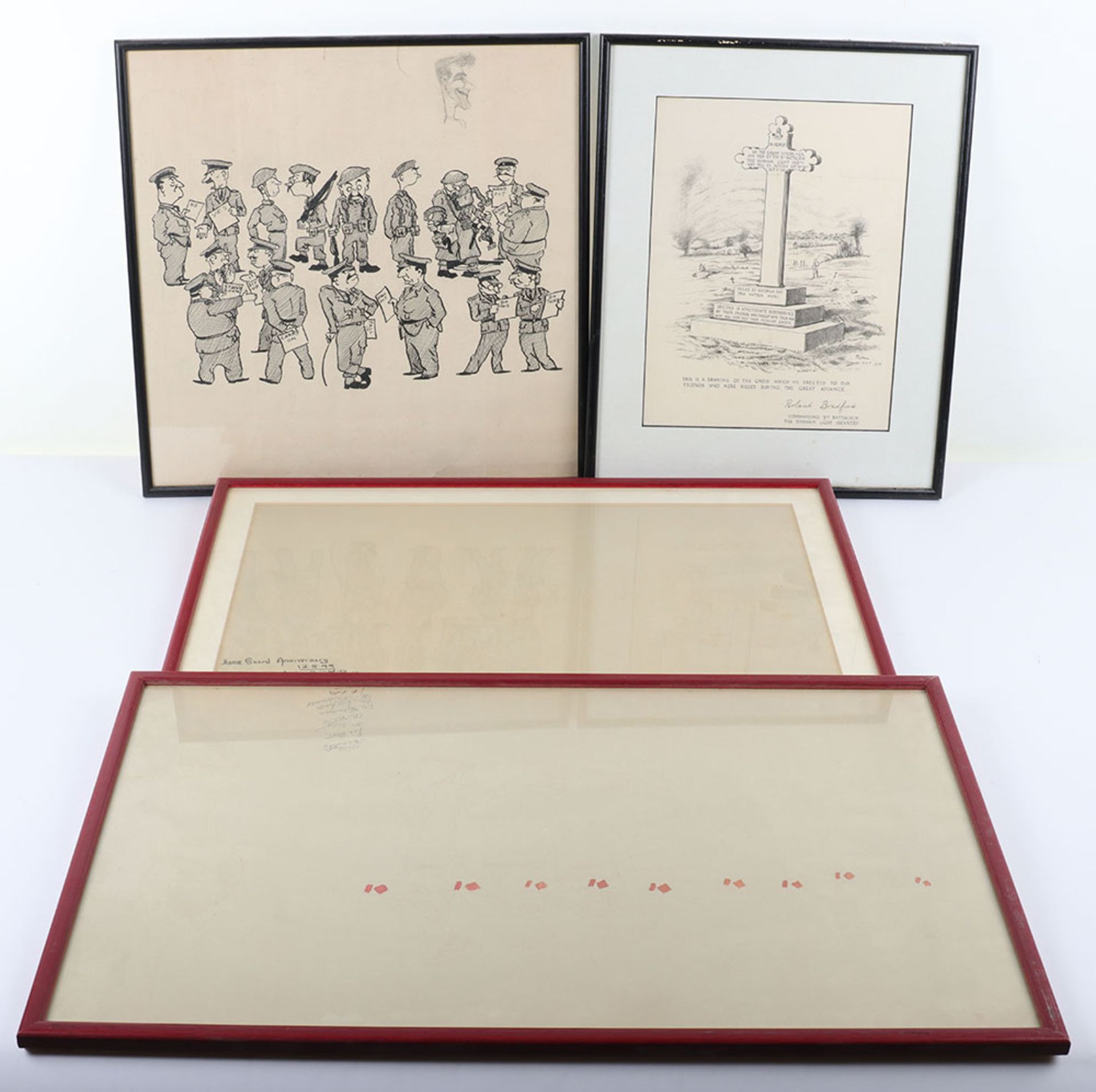 Quantity of Home Guard framed photographs, sketches - Image 15 of 19