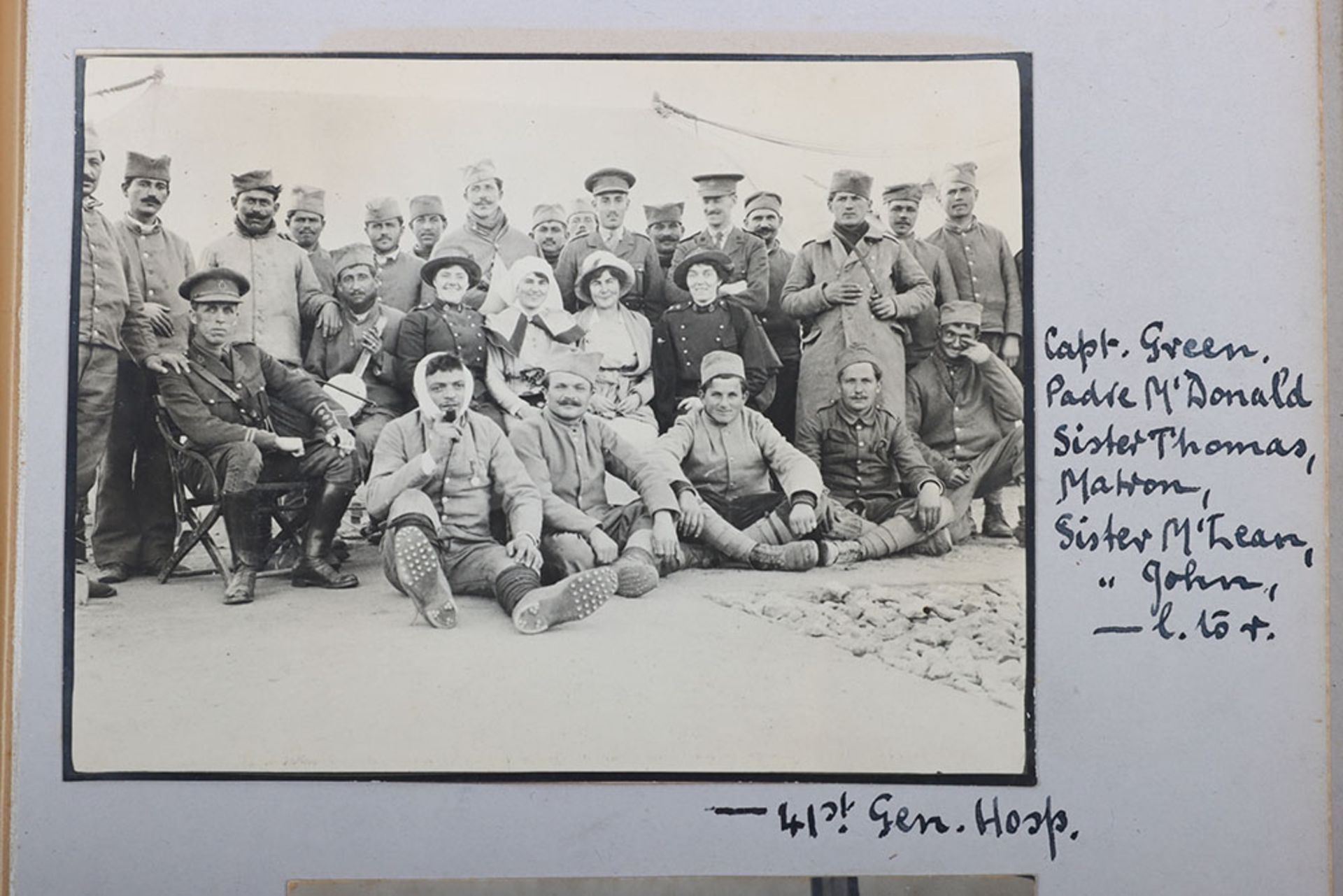 Very Interesting Great War Photograph Album and Scrap Album of the Canadian Army Medical Corps in Sa - Image 21 of 26