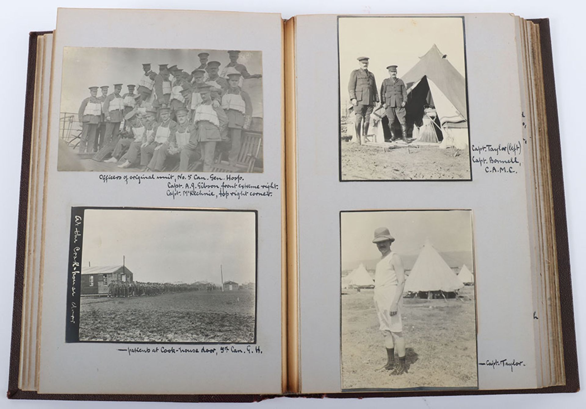 Very Interesting Great War Photograph Album and Scrap Album of the Canadian Army Medical Corps in Sa - Image 19 of 26