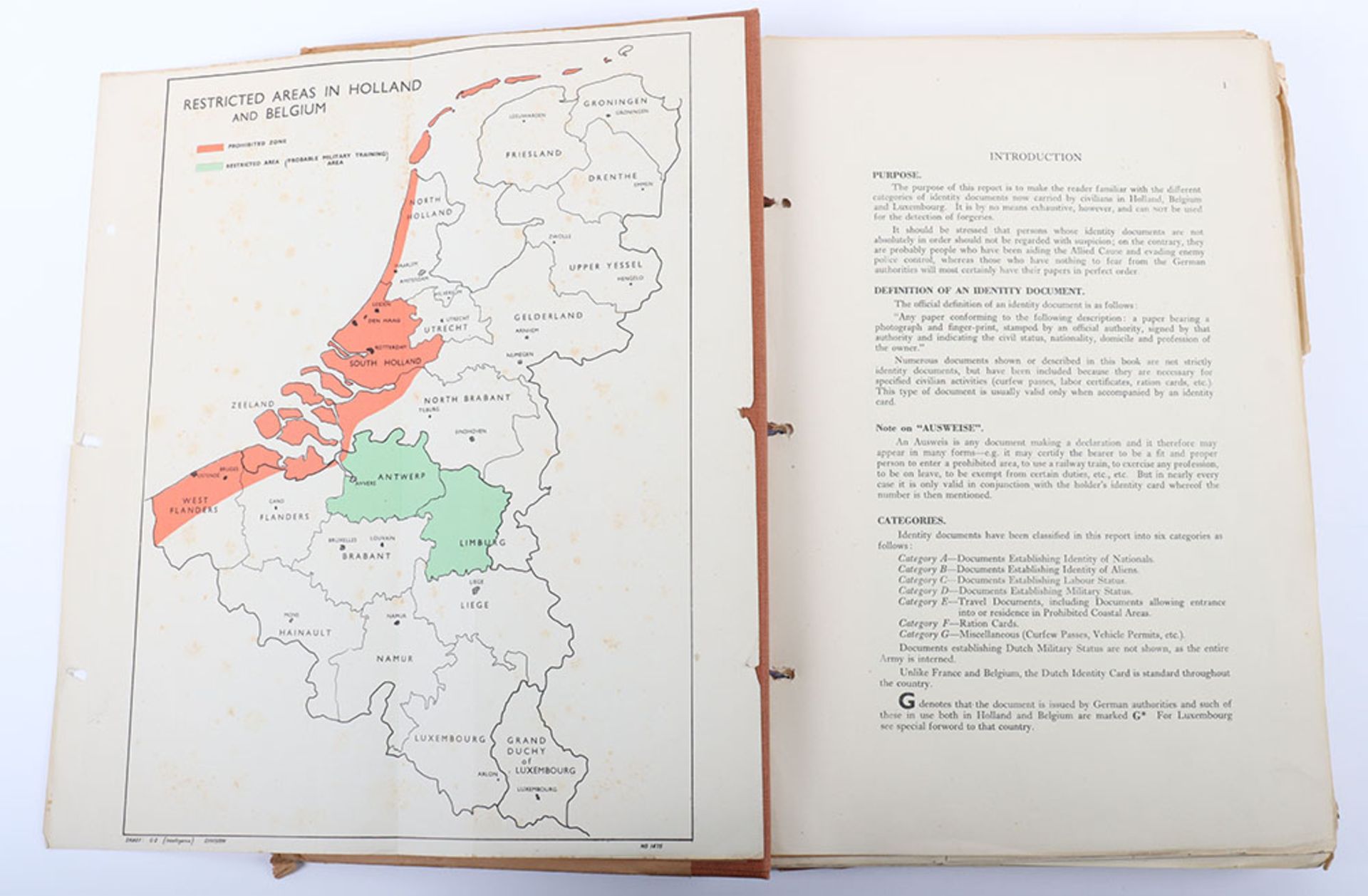 Identity Documents in Holland Belgium and Luxembourg (Supreme Headquarters Allied Expeditionary Forc - Image 2 of 14