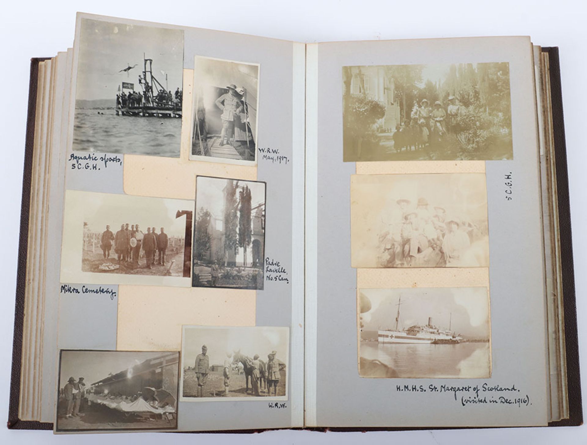 Very Interesting Great War Photograph Album and Scrap Album of the Canadian Army Medical Corps in Sa - Image 23 of 26