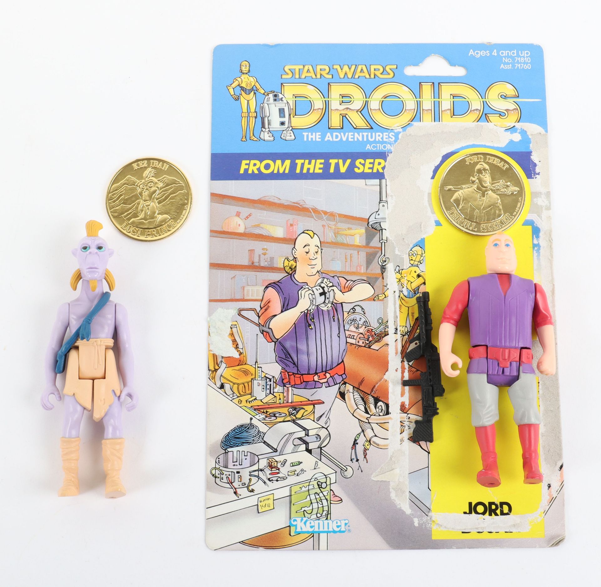 Vintage Star Wars Droids Jord dusat and kez-iban loose figures