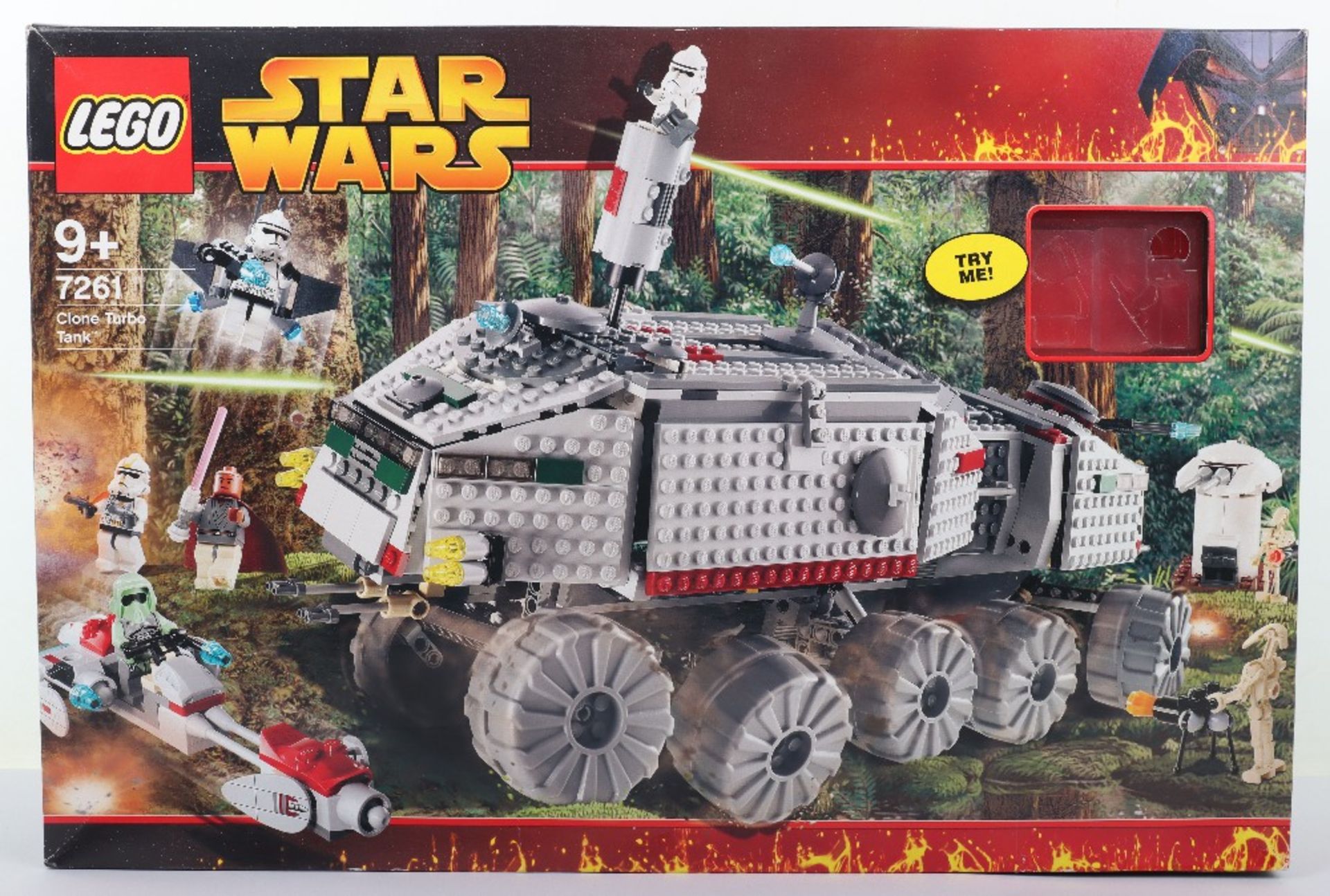 Lego Star Wars 7261 Clone Turbo Tank with light-up Mace Windu boxed