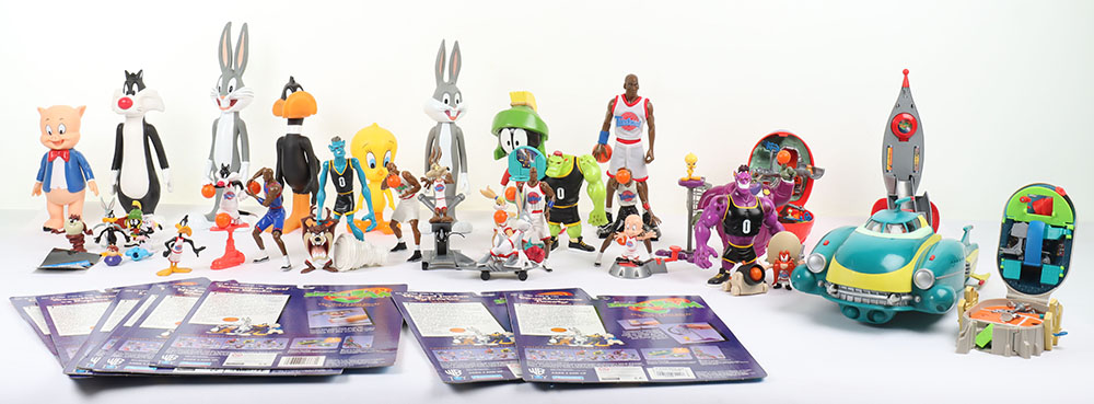 Space Jam Playmates figures and Looney tunes figures